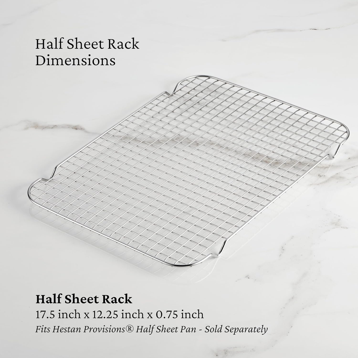 image:imageHestan Provisions OvenBond 125 x 175 Stainless Steel Half Sheet Pan Cooling Racks Set of 2