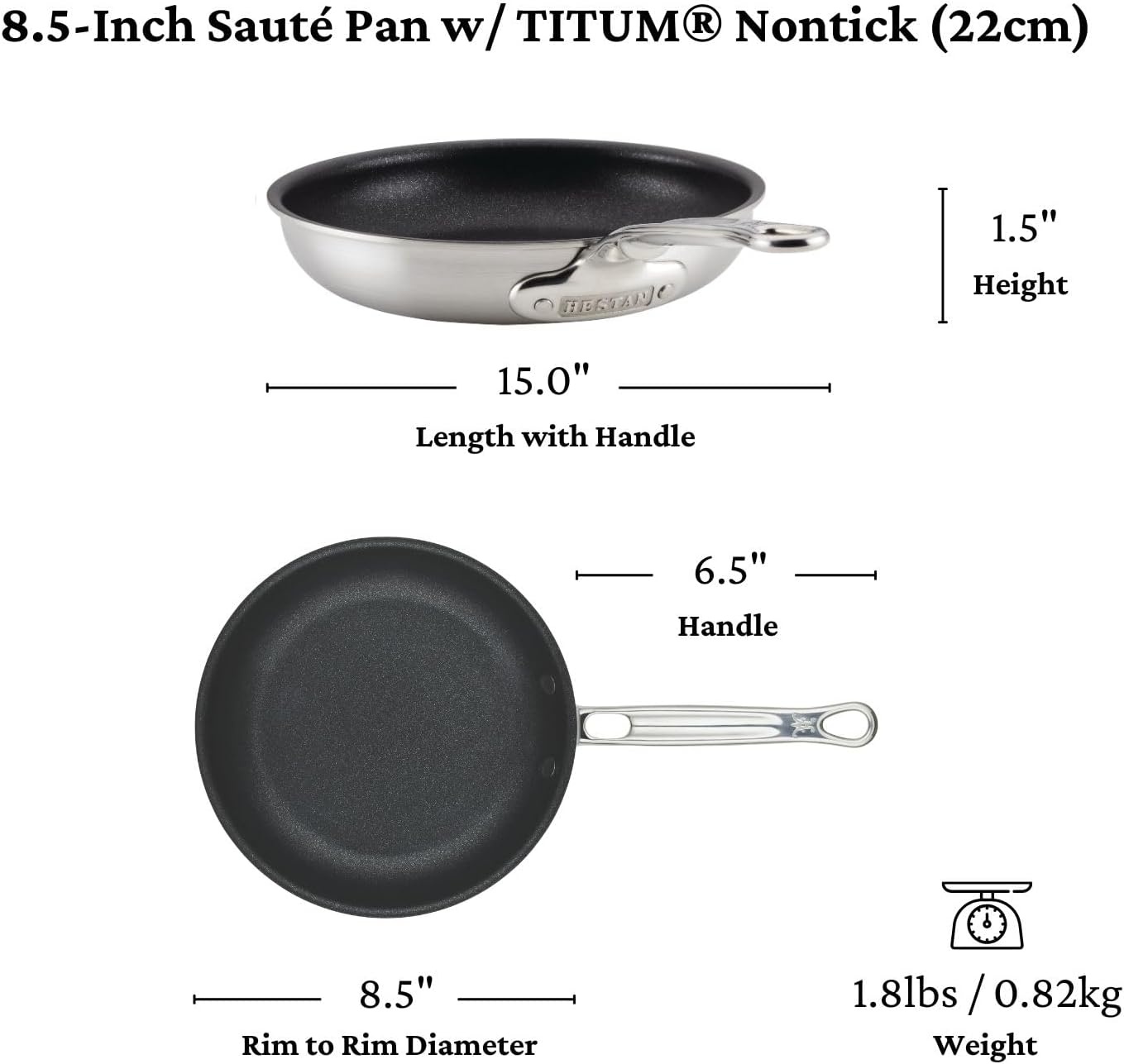 image:imageThomas Keller Insignia by Hestan TITUM Nonstick 125 Frying Pan Induction Cooktop Compatible Madde without PFOAsFrying Pan Set 2Piece