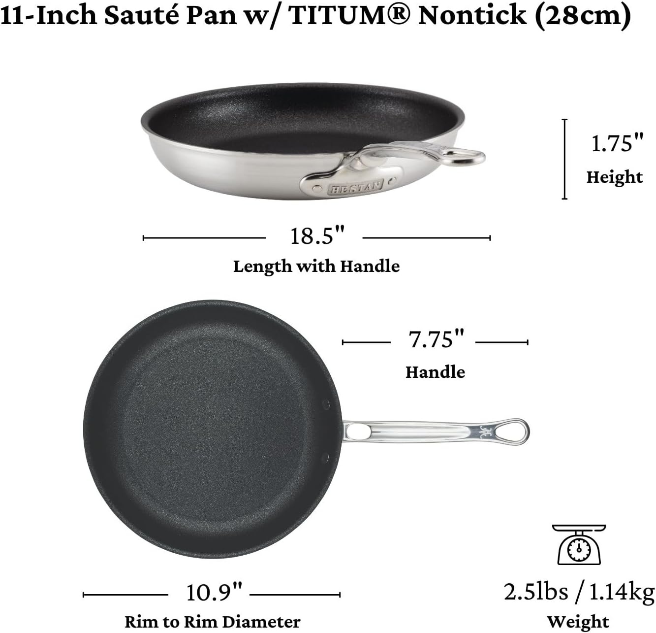 image:imageThomas Keller Insignia by Hestan TITUM Nonstick 125 Frying Pan Induction Cooktop Compatible Madde without PFOAsFrying Pan Set 2Piece