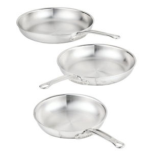 image:imageHestan ProBond Luxe 3Piece Skillet Set 85 11 amp 125 Inch Professional Clad Stainless Steel ProCore TriPly Clad Construction Polished Exterior Induction amp Oven Safe