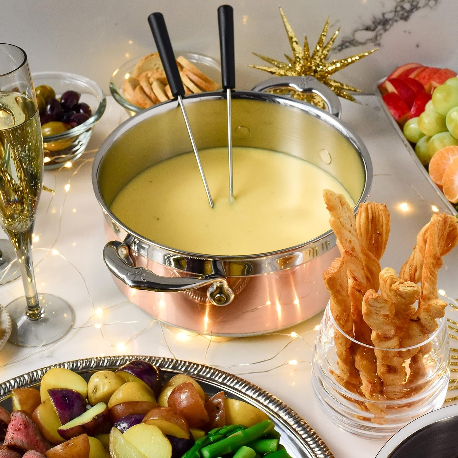 image:imageHestan CopperBond Collection 100 Pure Copper Soup Pot Induction Cooktop Compatible 3 Quart3 Quarts