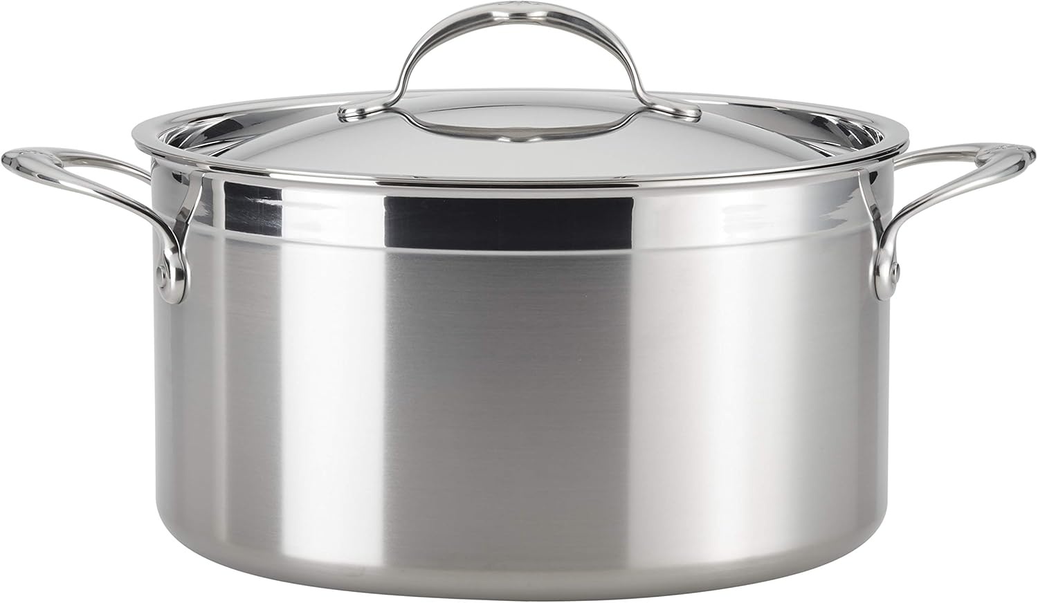 image:imageHestan ProBond Collection Professional Clad Stainless Steel Stock Pot Induction Cooktop Compatible 8 Quart85 Quarts