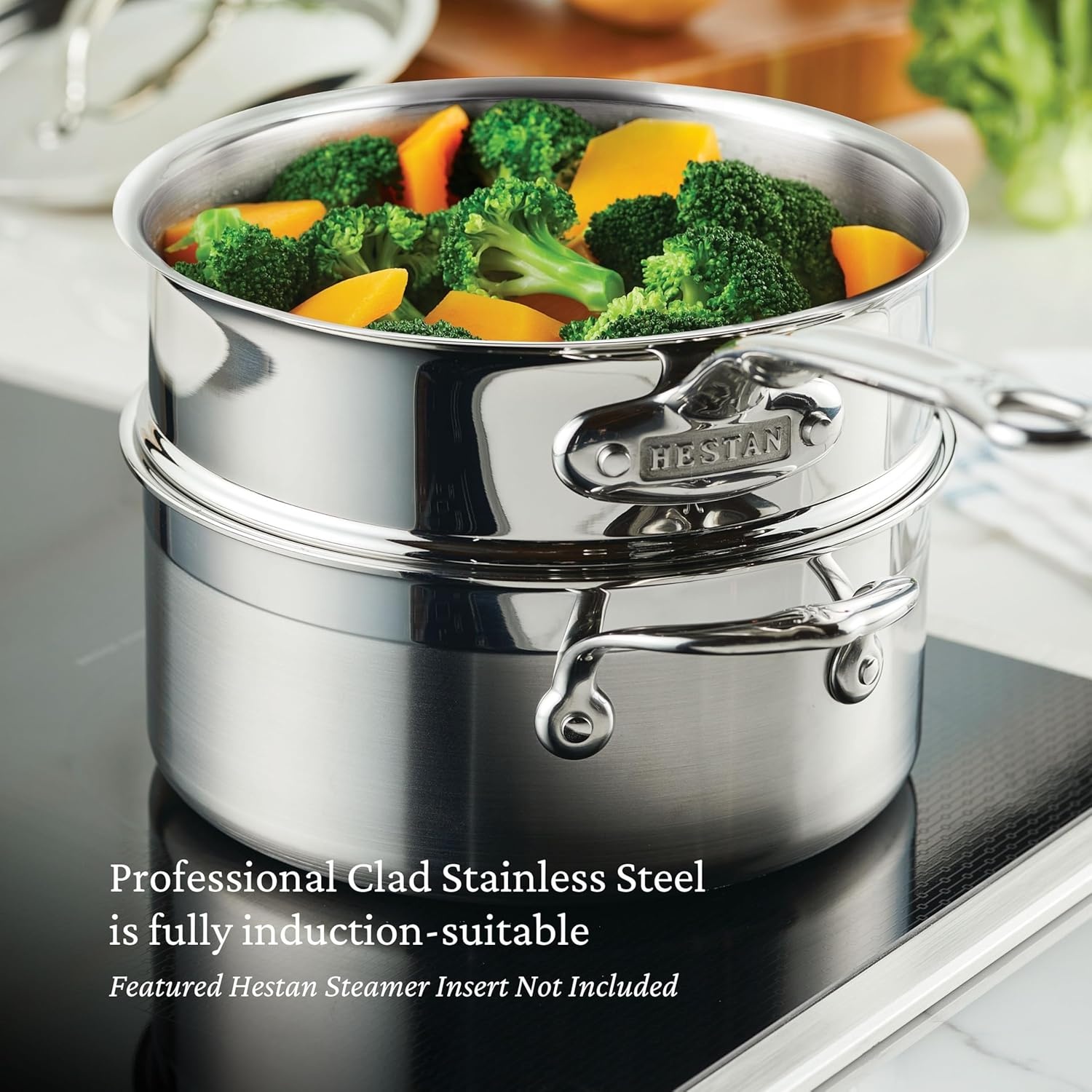 image:imageHestan ProBond Forged Professional Clad Stainless Steel Soup Pot 3 Quart Induction Compatible