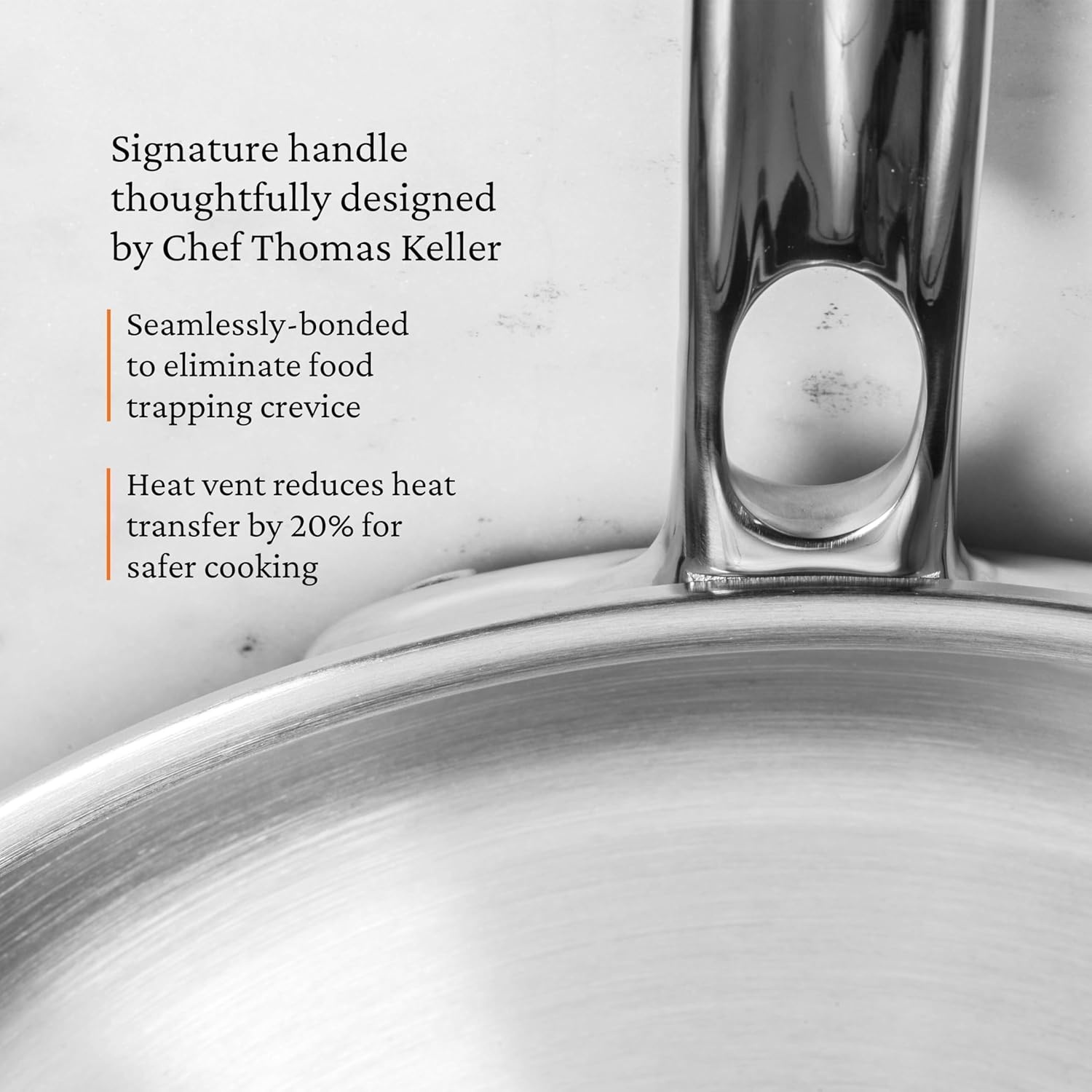 image:imageHestan ProBond Luxe 10Piece Cookware Set Professional Clad Stainless Steel ProCore TriPly Clad Construction Polished Exterior Induction amp Oven Safe
