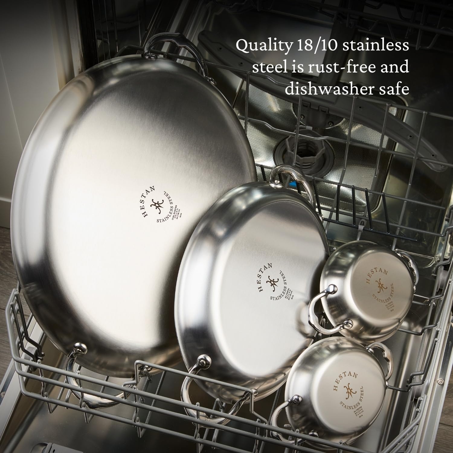 image:imageHestan Provisions Oval Fish Pan TriPly Stainless Steel 212 Quart 125 x 9 Induction compatible amp Dishwasher Safe