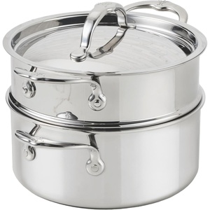 image:imageHestan ProBond Luxe 3Quart Soup Pot amp Stemer Insert Set Professional Clad Stainless Steel ProCore TriPly Clad Construction Polished Exterior Induction amp Oven Safe