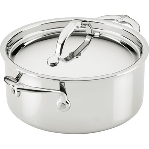 image:imageHestan ProBond Luxe 3Quart Soup Pot with Lid Professional Clad Stainless Steel ProCore TriPly Clad Construction Polished Exterior Induction amp Oven Safe