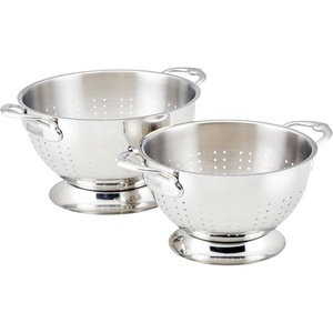image:imageHestan Provisions  2Piece Stainless Steel Colander Set  3 amp 5 Quart Nesting Design